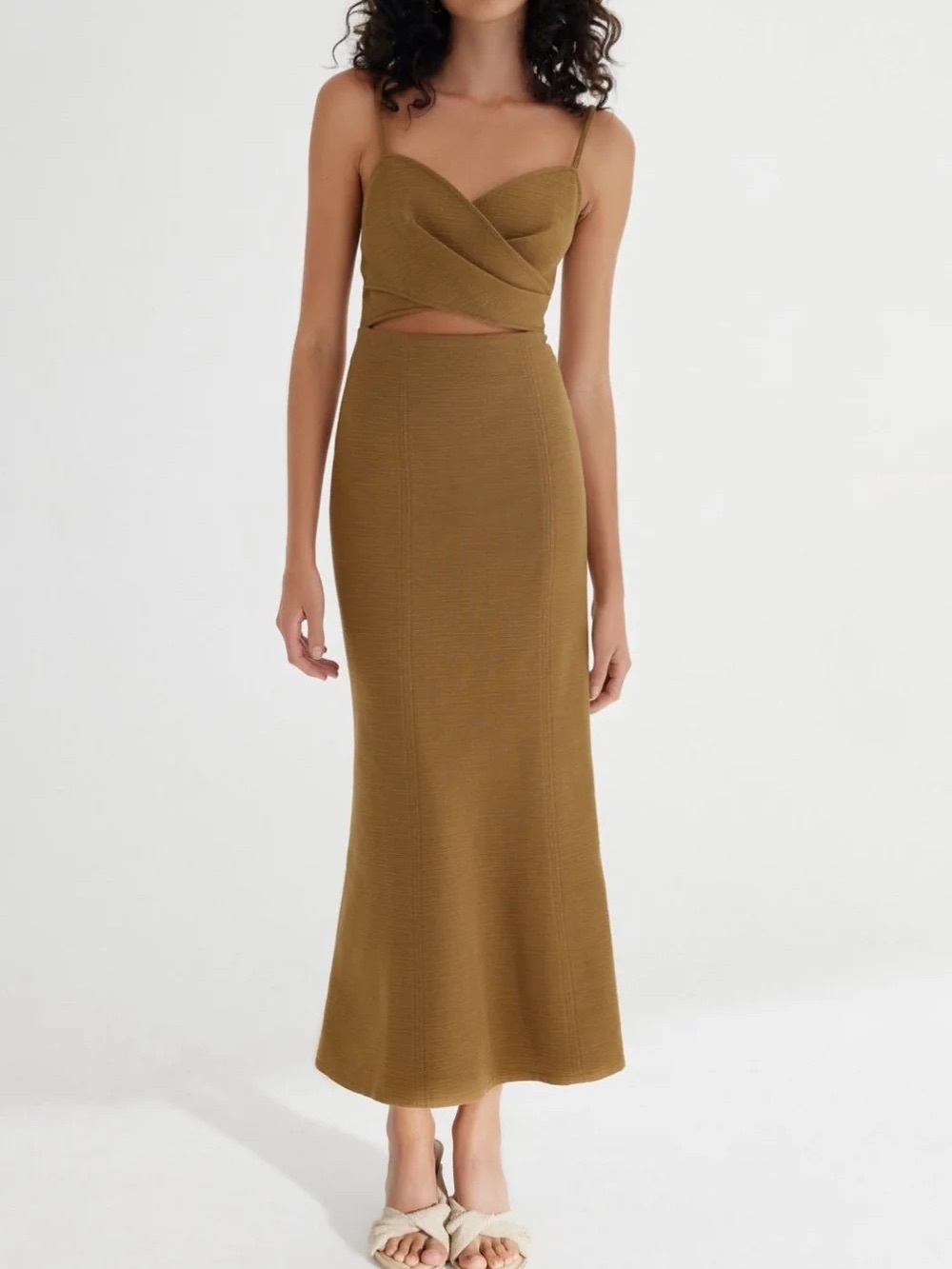 Frankie Midi Dress - Olive
